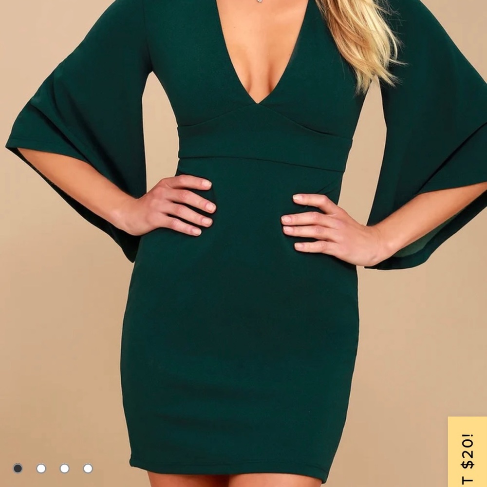 Lulus green dress new with tags